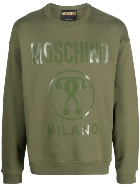 Moschino logo-print cotton sweatshirt