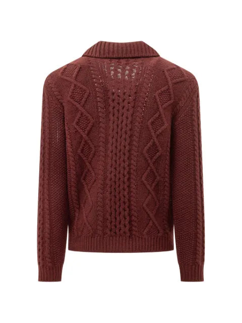 RAKKI knit polo cardigan