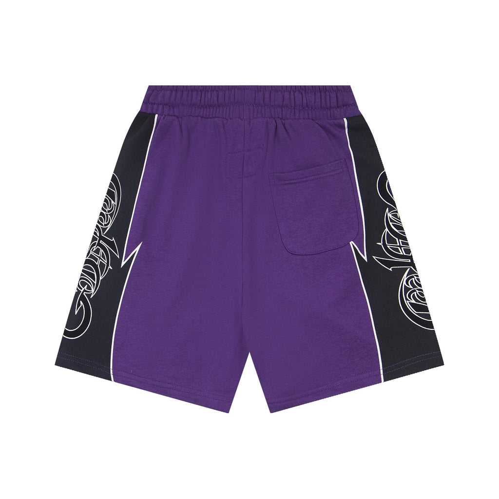 Godspeed Printed Side-Panel Drawstring Shorts