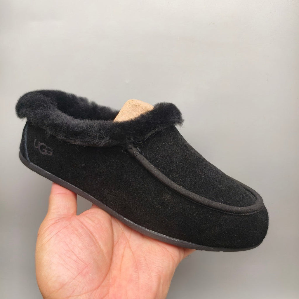 Black Slip-On Casual House Shoes — New Arrival | In Stock